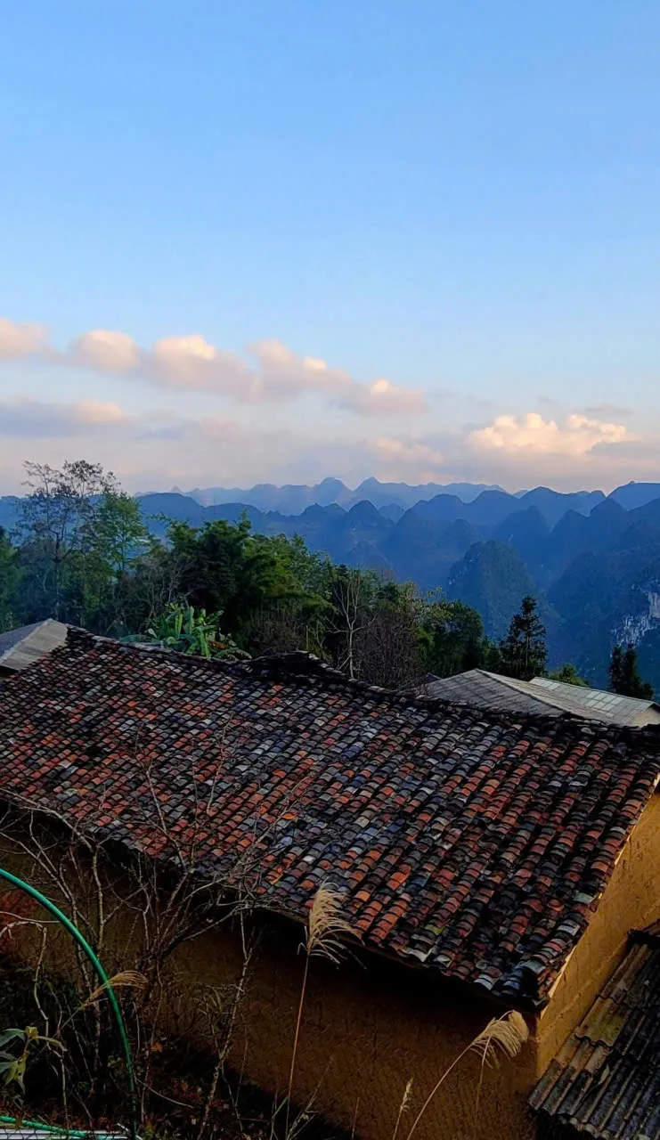Karst view from a homestay in Lo Lo Chai, eastern Ha Giang